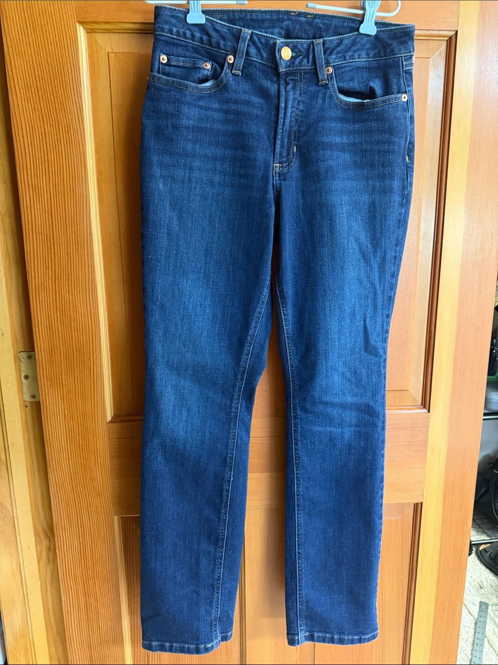 L.L.Bean Favorite Fit Stretch Straight Leg Jeans size 8
